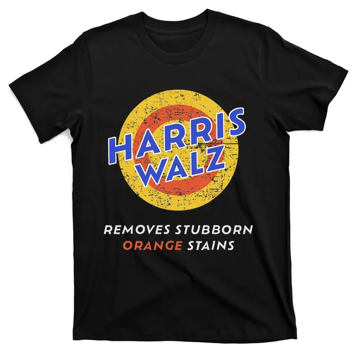 Harris Walz 2024 Waltz Removes Stubborn Orange Stains Funny T-Shirt