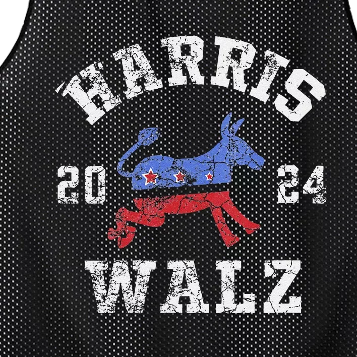 Harris Walz 2024 Election Kamala Harris Tim Waltz 2024 Mesh Reversible Basketball Jersey Tank