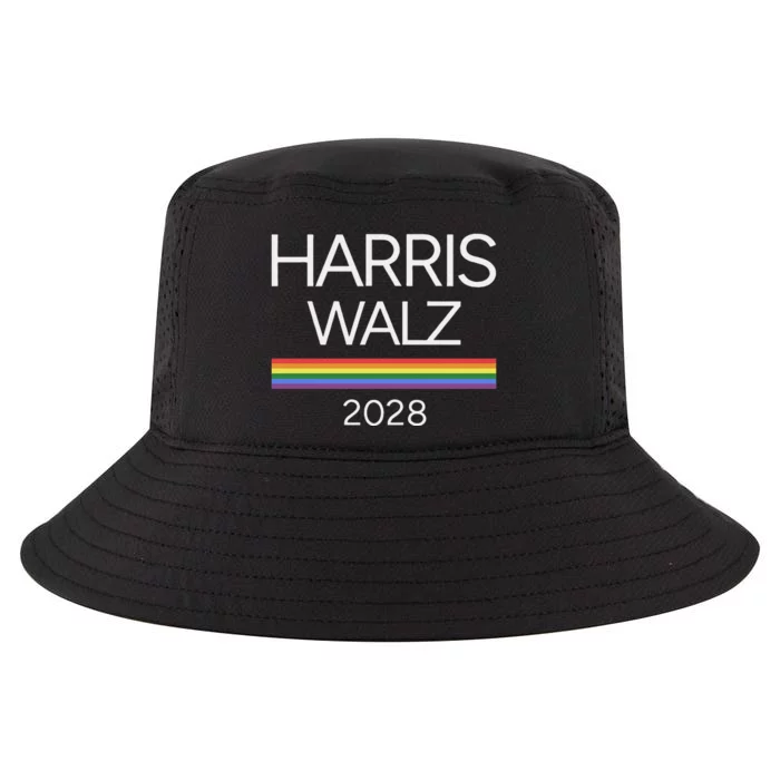 Harris Walz 2028 Lgbtq Rainbow Pride Flag For President Cool Comfort Performance Bucket Hat