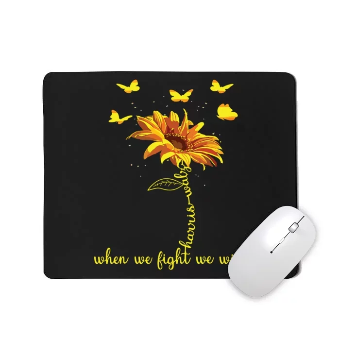 Harris Waltz 2024 Election When We Fight We Win Sunflower Mousepad