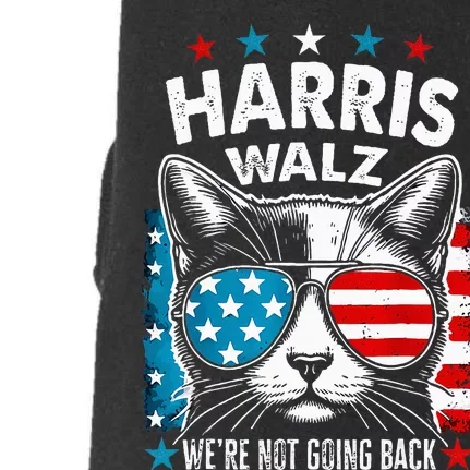 Harris Waltz 2024 Election Harris Waltz WeRe Not Going Backt Doggie 3-End Fleece Hoodie