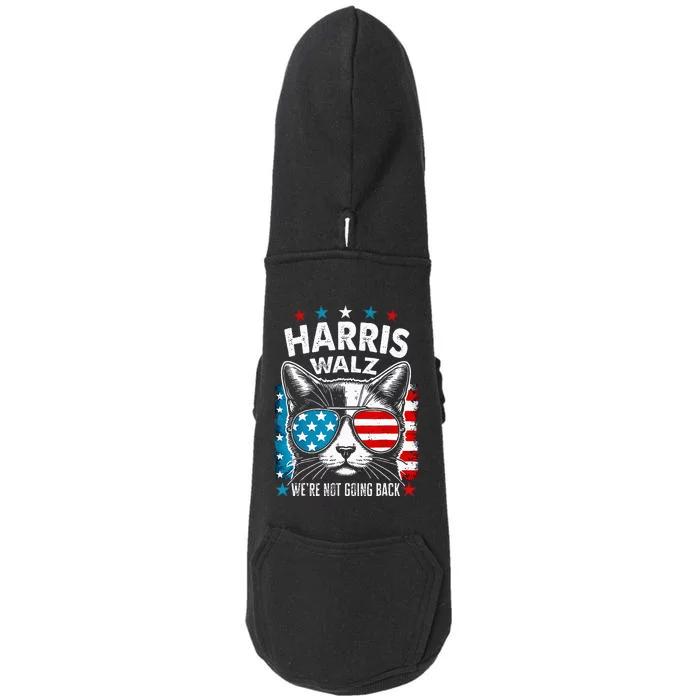 Harris Waltz 2024 Election Harris Waltz WeRe Not Going Backt Doggie 3-End Fleece Hoodie