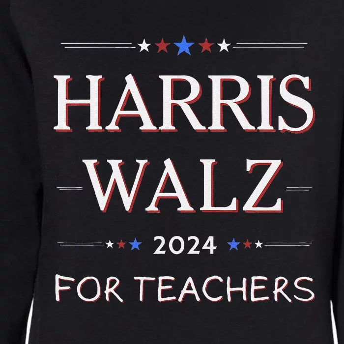 Harris Walz 2024 For Teachers Womens California Wash Sweatshirt