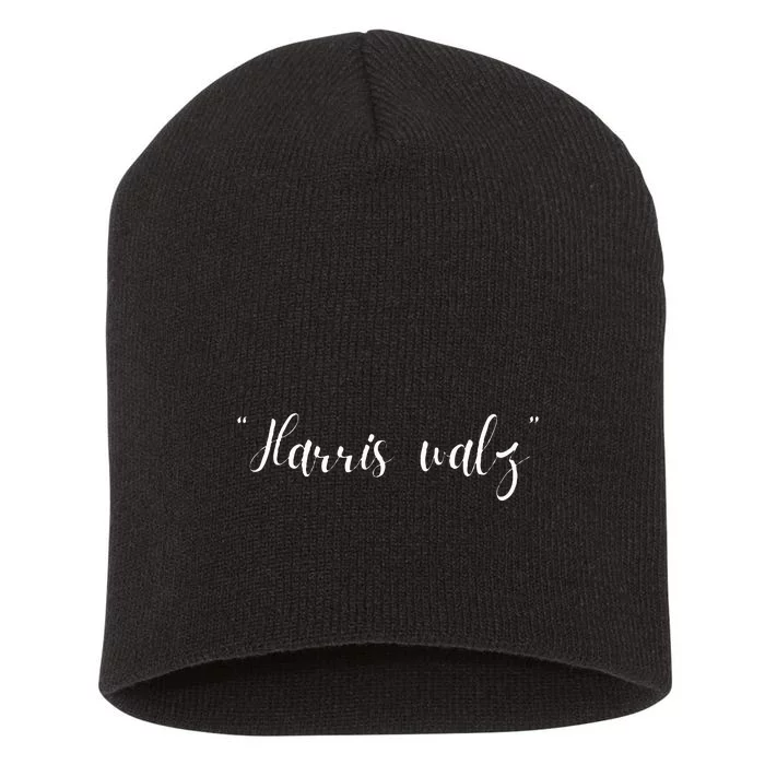 Harris Waltz 2024 Kamala Harris Tim Waltz 2024 Election Short Acrylic Beanie