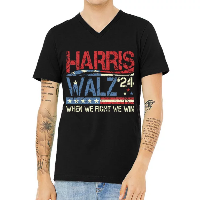 Harris Waltz 2024 Election Kamala Harris Tim Walz 2024 V-Neck T-Shirt