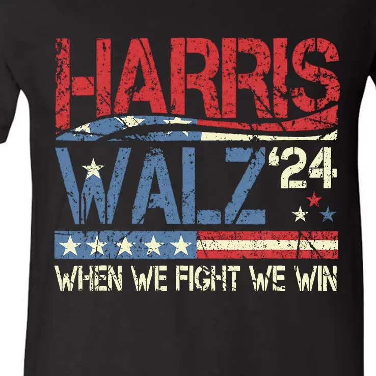 Harris Waltz 2024 Election Kamala Harris Tim Walz 2024 V-Neck T-Shirt