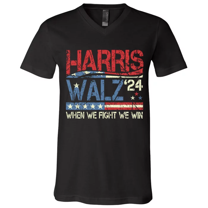 Harris Waltz 2024 Election Kamala Harris Tim Walz 2024 V-Neck T-Shirt