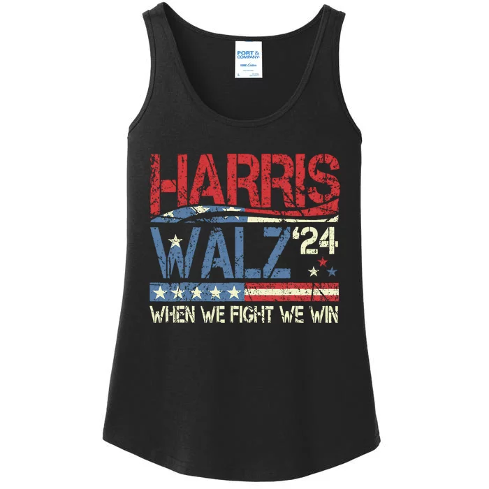 Harris Waltz 2024 Election Kamala Harris Tim Walz 2024 Ladies Essential Tank