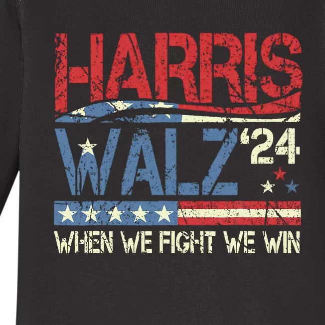 Harris Waltz 2024 Election Kamala Harris Tim Walz 2024 Baby Long Sleeve Bodysuit