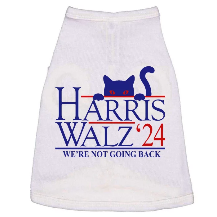 Harris Waltz 2024 Were Not Going Back Funny Cat Lady Doggie Tank