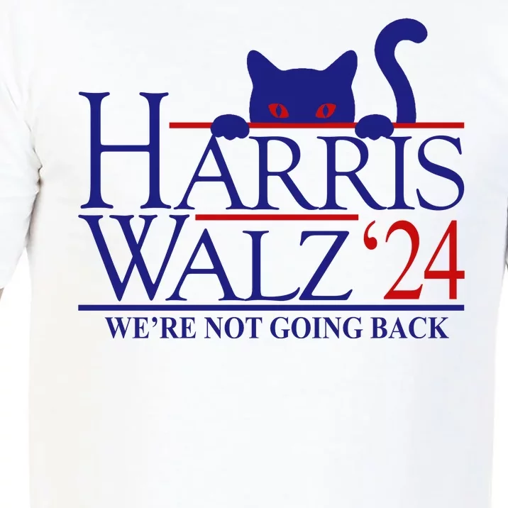 Harris Waltz 2024 Were Not Going Back Funny Cat Lady Comfort Colors T-Shirt