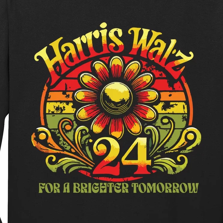 Harris Waltz 2024 Election Kamala Harris Tim Waltz 2024 Long Sleeve Shirt