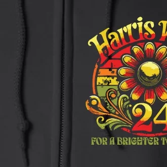 Harris Waltz 2024 Election Kamala Harris Tim Waltz 2024 Full Zip Hoodie