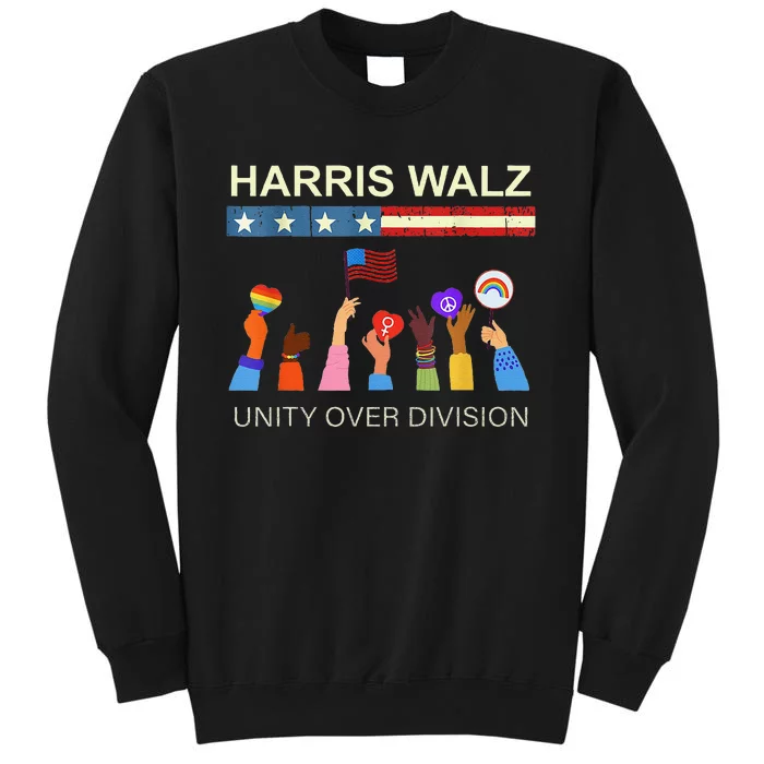 Harris Waltz 2024 Unity Over Division Tall Sweatshirt