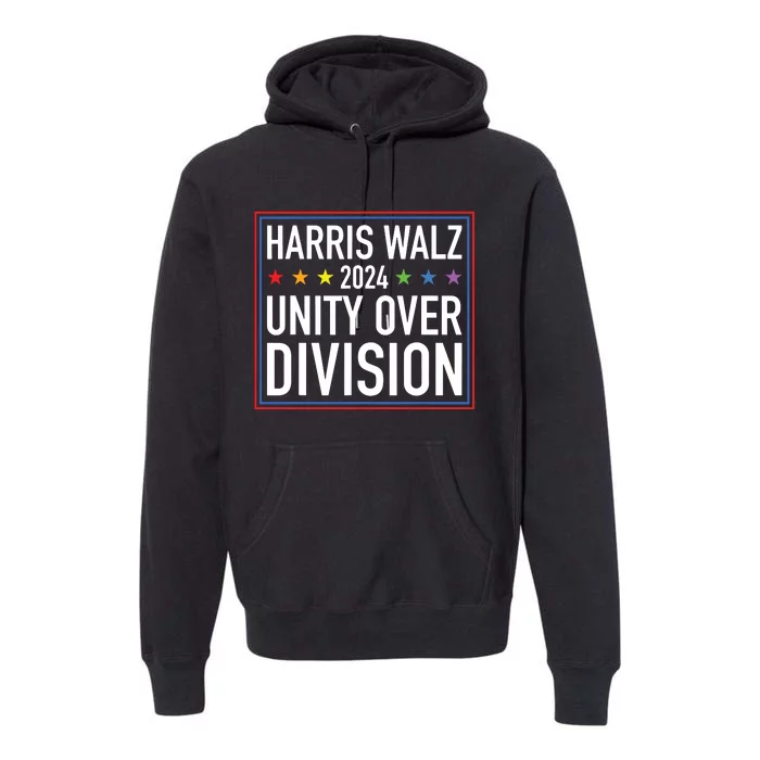 Harris Waltz 2024 Unity Over Division Premium Hoodie