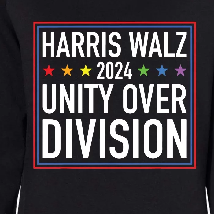 Harris Waltz 2024 Unity Over Division Womens California Wash Sweatshirt