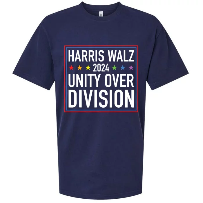 Harris Waltz 2024 Unity Over Division Sueded Cloud Jersey T-Shirt