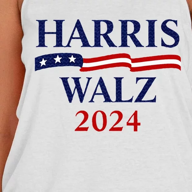 Harris Waltz 2024 Usa Harris Walz 2024 Women's Knotted Racerback Tank