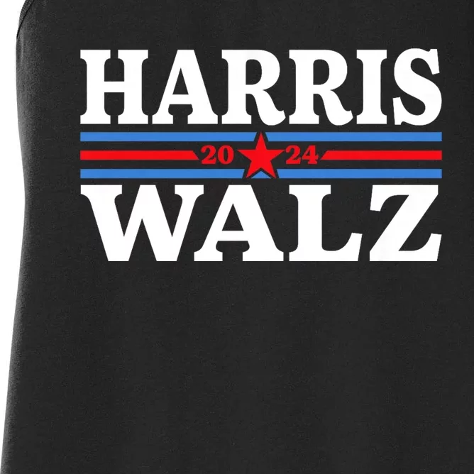 Harris Waltz 2024 Election Kamala Harris Tim Waltz 2024 Women's Racerback Tank