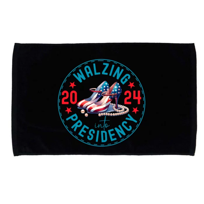 Harris Waltz 2024 . Walzing Into Presidency 2024. Microfiber Hand Towel