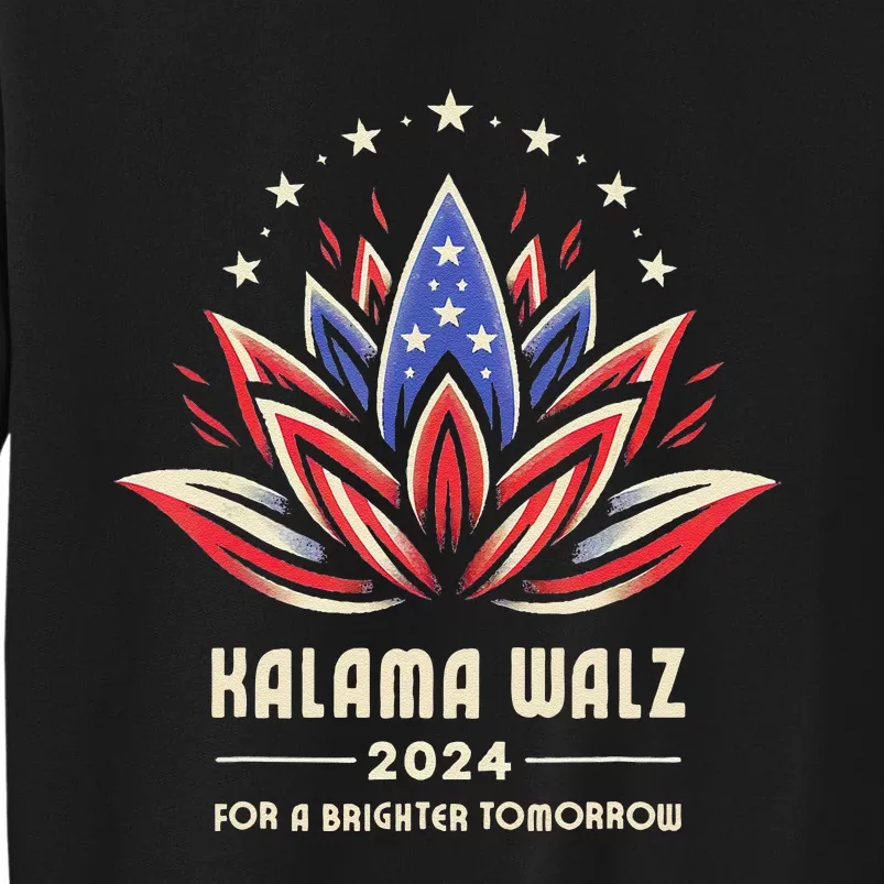 Harris Walz 2024 Presidential Campaign American Lotus Sweatshirt