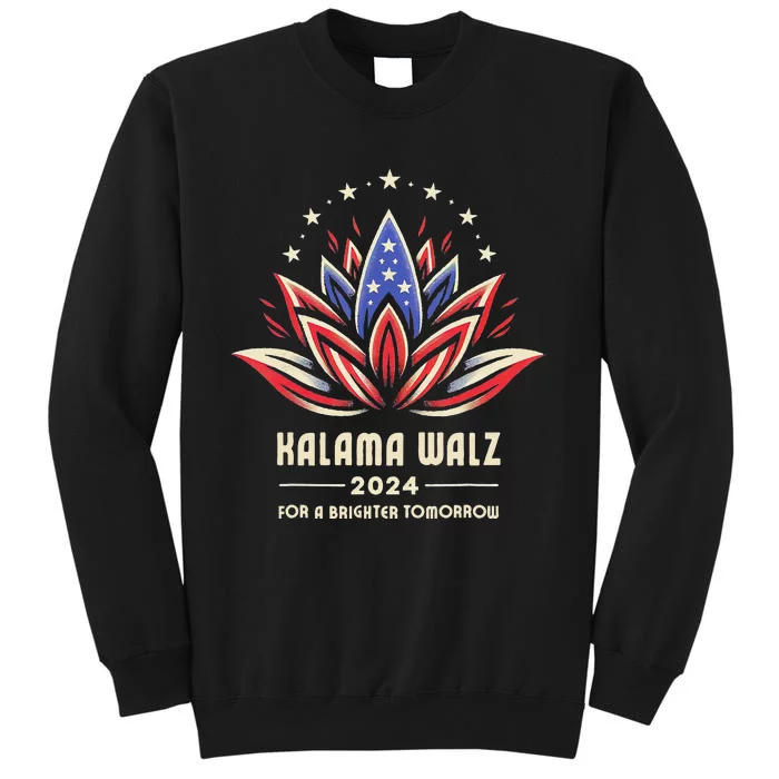 Harris Walz 2024 Presidential Campaign American Lotus Sweatshirt