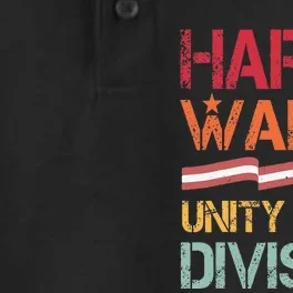 Harris Waltz 2024 Unity Over Division Dry Zone Grid Performance Polo