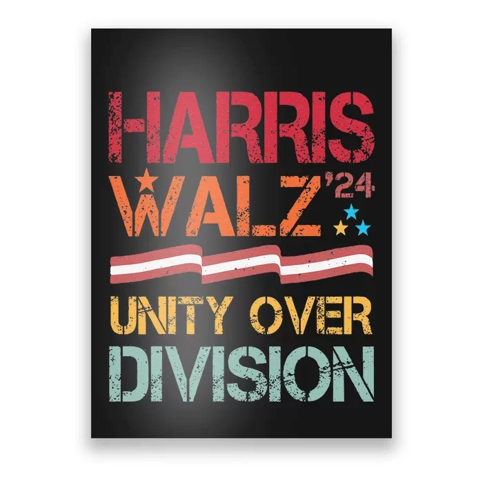 Harris Waltz 2024 Unity Over Division Poster