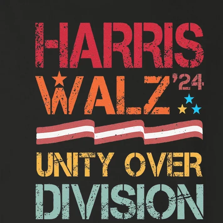 Harris Waltz 2024 Unity Over Division Toddler Long Sleeve Shirt