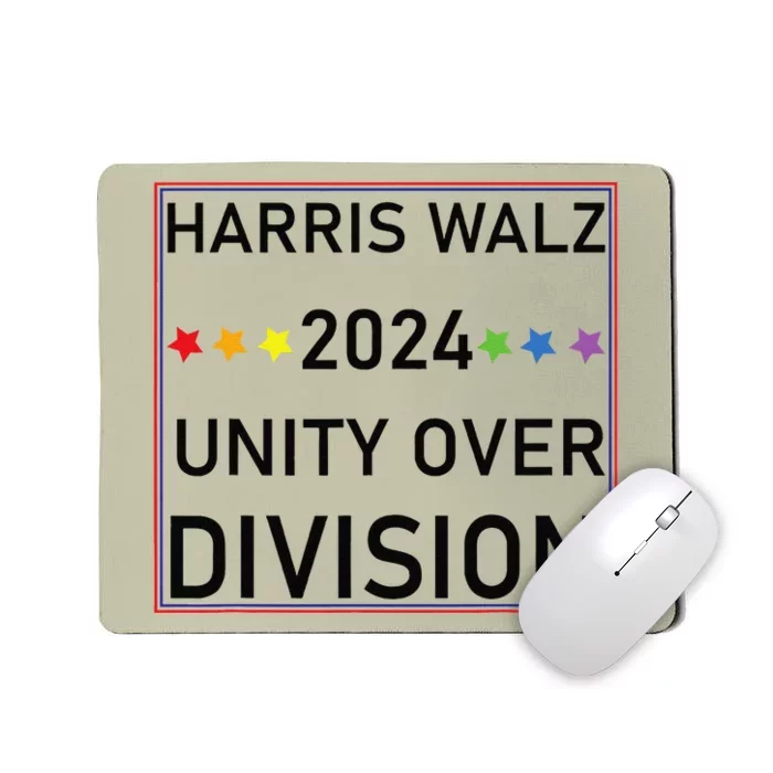 Harris Waltz 2024 Unity Over Division Mousepad