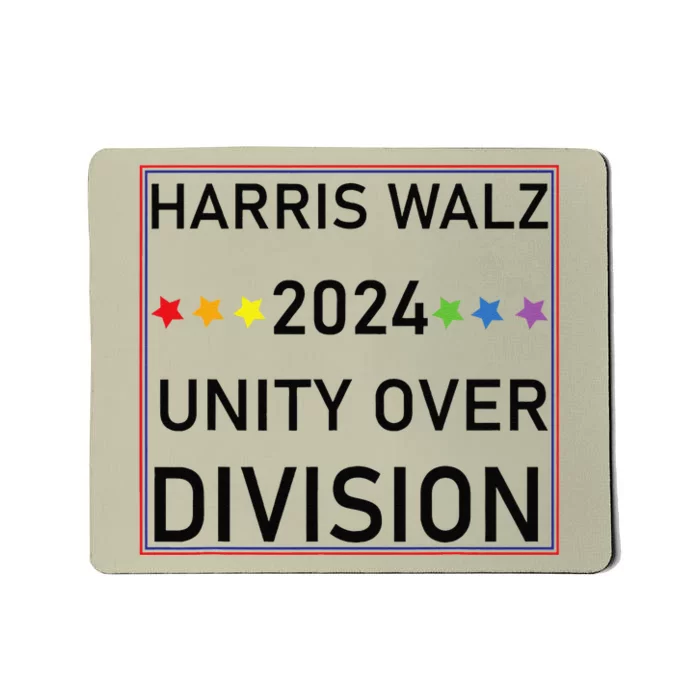 Harris Waltz 2024 Unity Over Division Mousepad