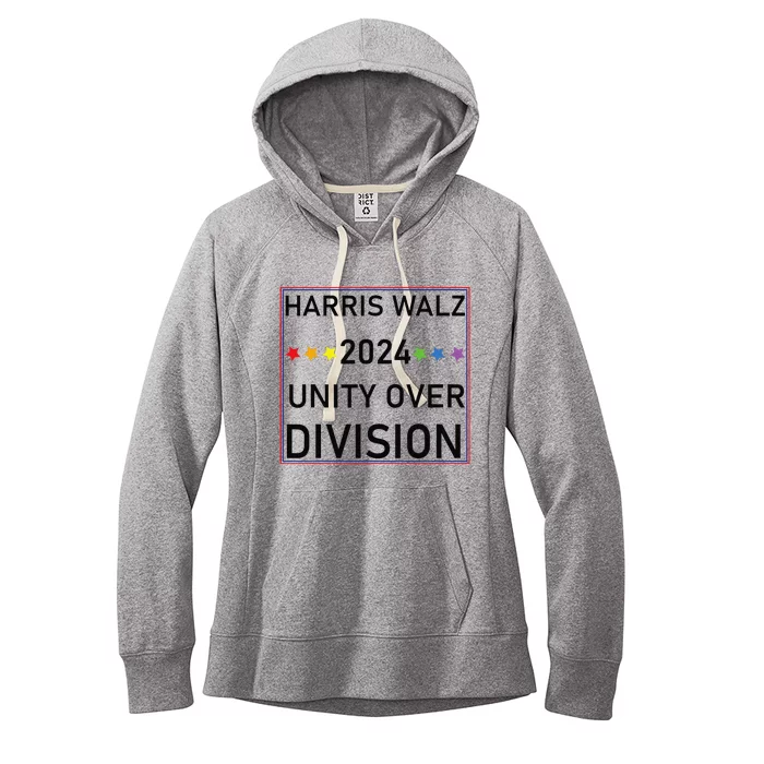 Harris Waltz 2024 Unity Over Division Women's Fleece Hoodie