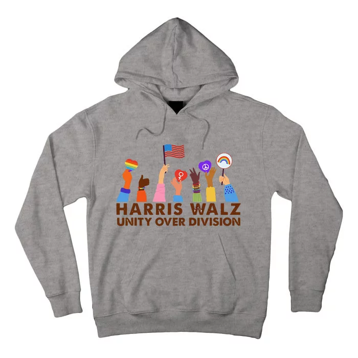 Harris Waltz 2024 Unity Over Division Tall Hoodie