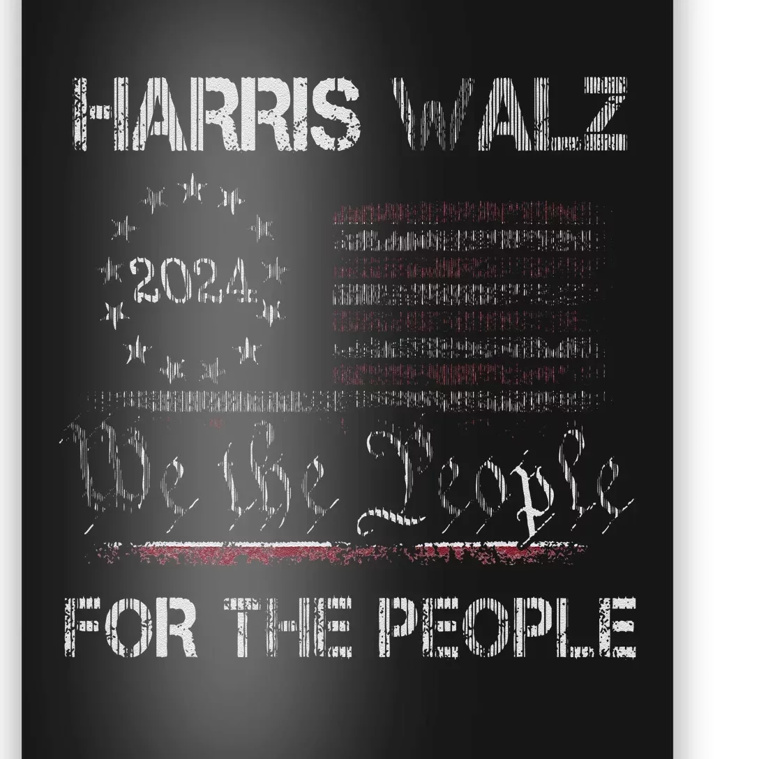 Harris Waltz 2024 For The People Kamala Harris Tim Waltz Poster