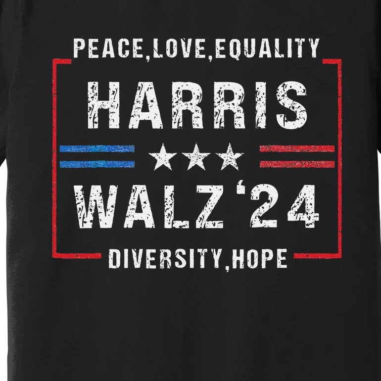 Harris Waltz 2024 Election Kamala Harris Tim Walz Waltz 2024 Premium T-Shirt