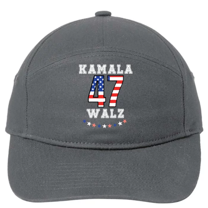 Harris Walz 2024 Kamala Rally 7-Panel Snapback Hat