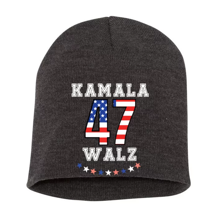 Harris Walz 2024 Kamala Rally Short Acrylic Beanie