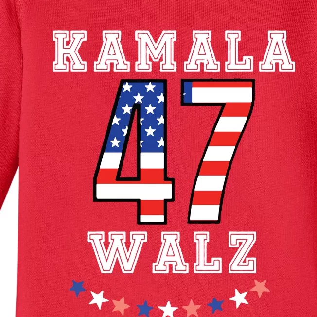 Harris Walz 2024 Kamala Rally Baby Long Sleeve Bodysuit