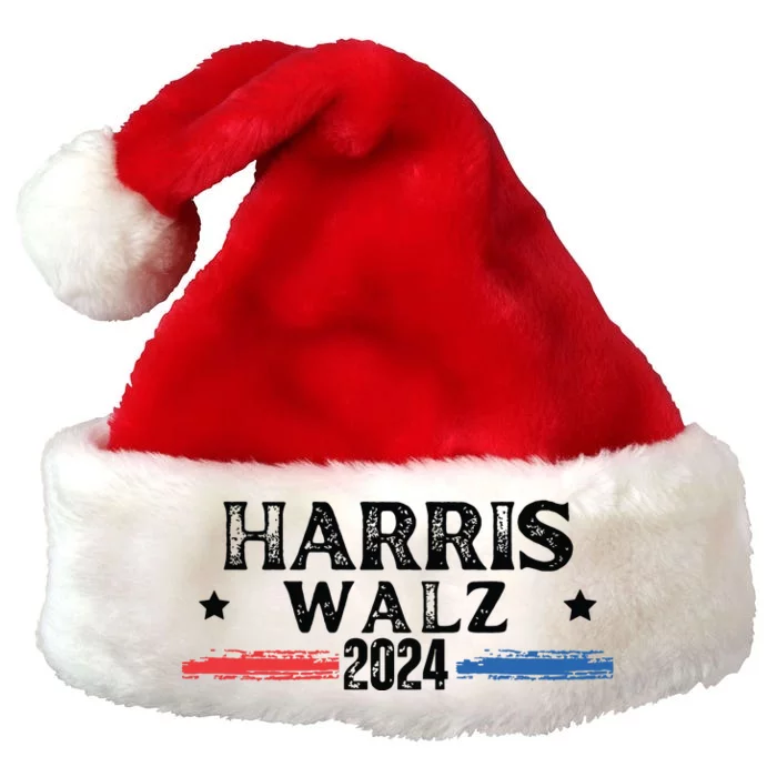 Harris Walz 2024 Kamala Rally Premium Christmas Santa Hat