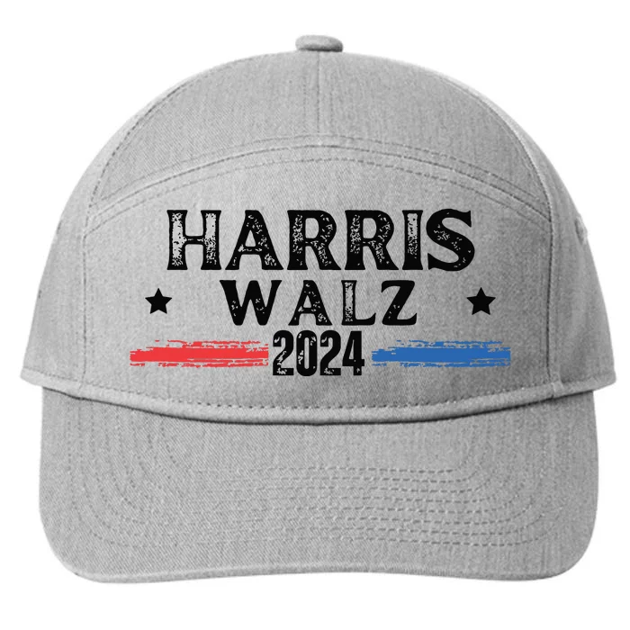 Harris Walz 2024 Kamala Rally 7-Panel Snapback Hat