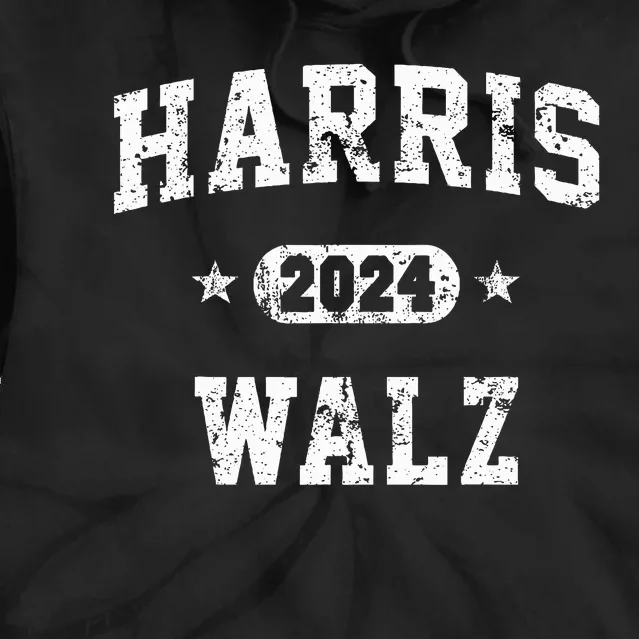 Harris Waltz 2024 Team Harris Walz 2024 Tie Dye Hoodie