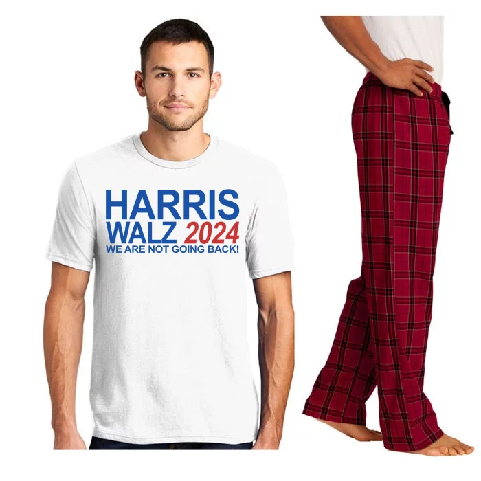 Harris Walz 2024 We Are Not Going Back Political Pajama Set