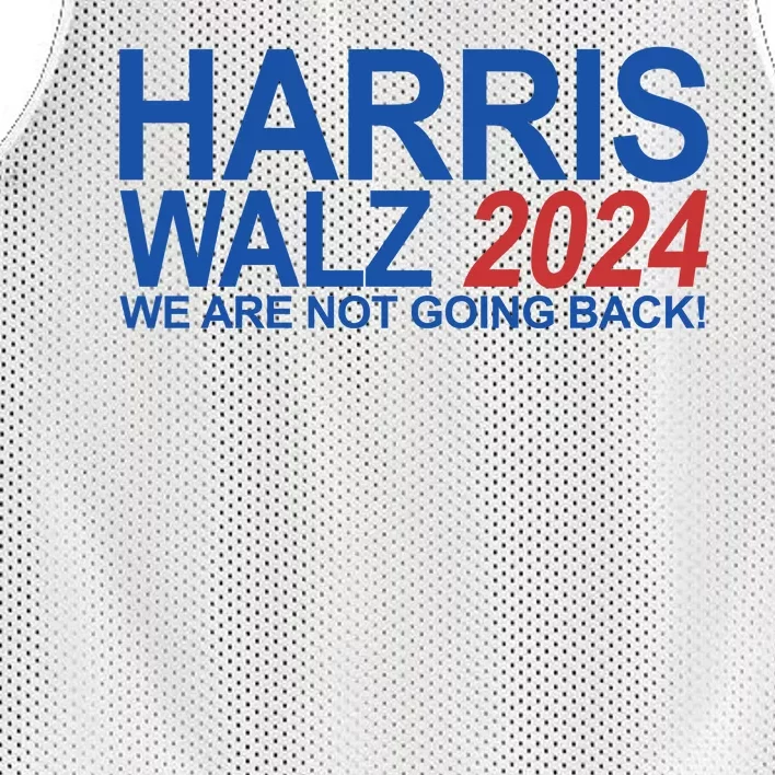 Harris Walz 2024 We Are Not Going Back Political Mesh Reversible Basketball Jersey Tank