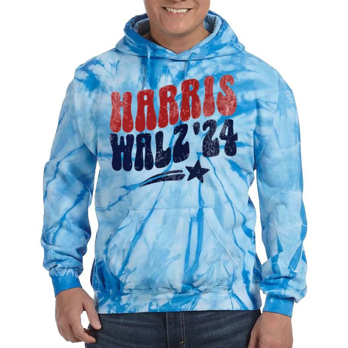 Harris Walz 2024 Kamala Harris Social Club Tie Dye Hoodie