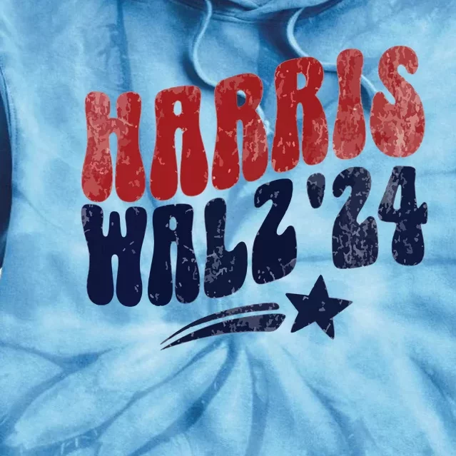 Harris Walz 2024 Kamala Harris Social Club Tie Dye Hoodie