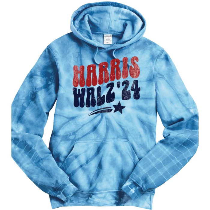 Harris Walz 2024 Kamala Harris Social Club Tie Dye Hoodie