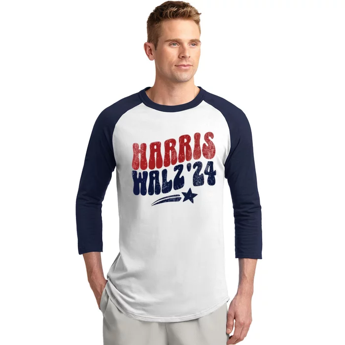 Harris Walz 2024 Kamala Harris Social Club Baseball Sleeve Shirt