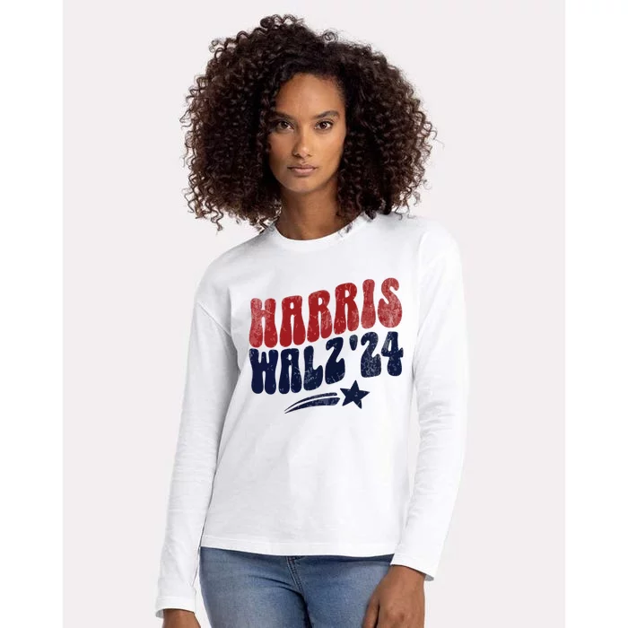 Harris Walz 2024 Kamala Harris Social Club Womens Cotton Relaxed Long Sleeve T-Shirt