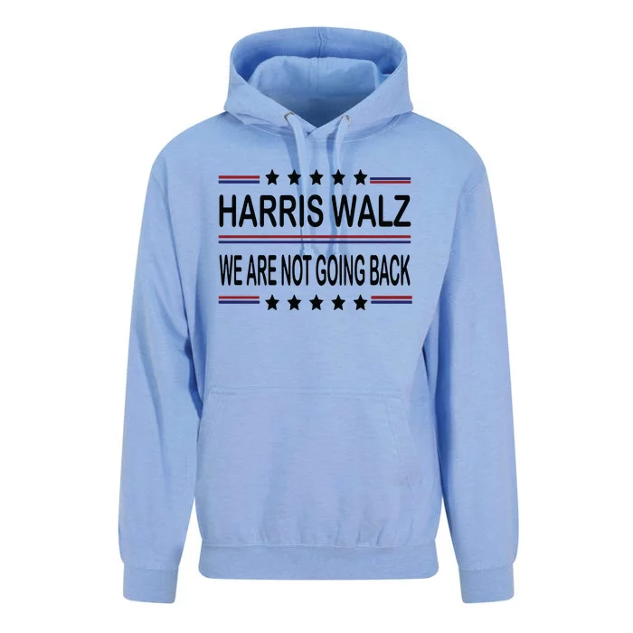 Harris Walz 2024 We Are Not Going Back Kamala Harris Unisex Surf Hoodie