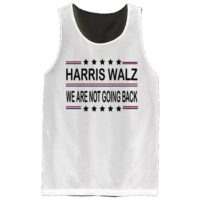 Harris Walz 2024 We Are Not Going Back Kamala Harris Mesh Reversible Basketball Jersey Tank